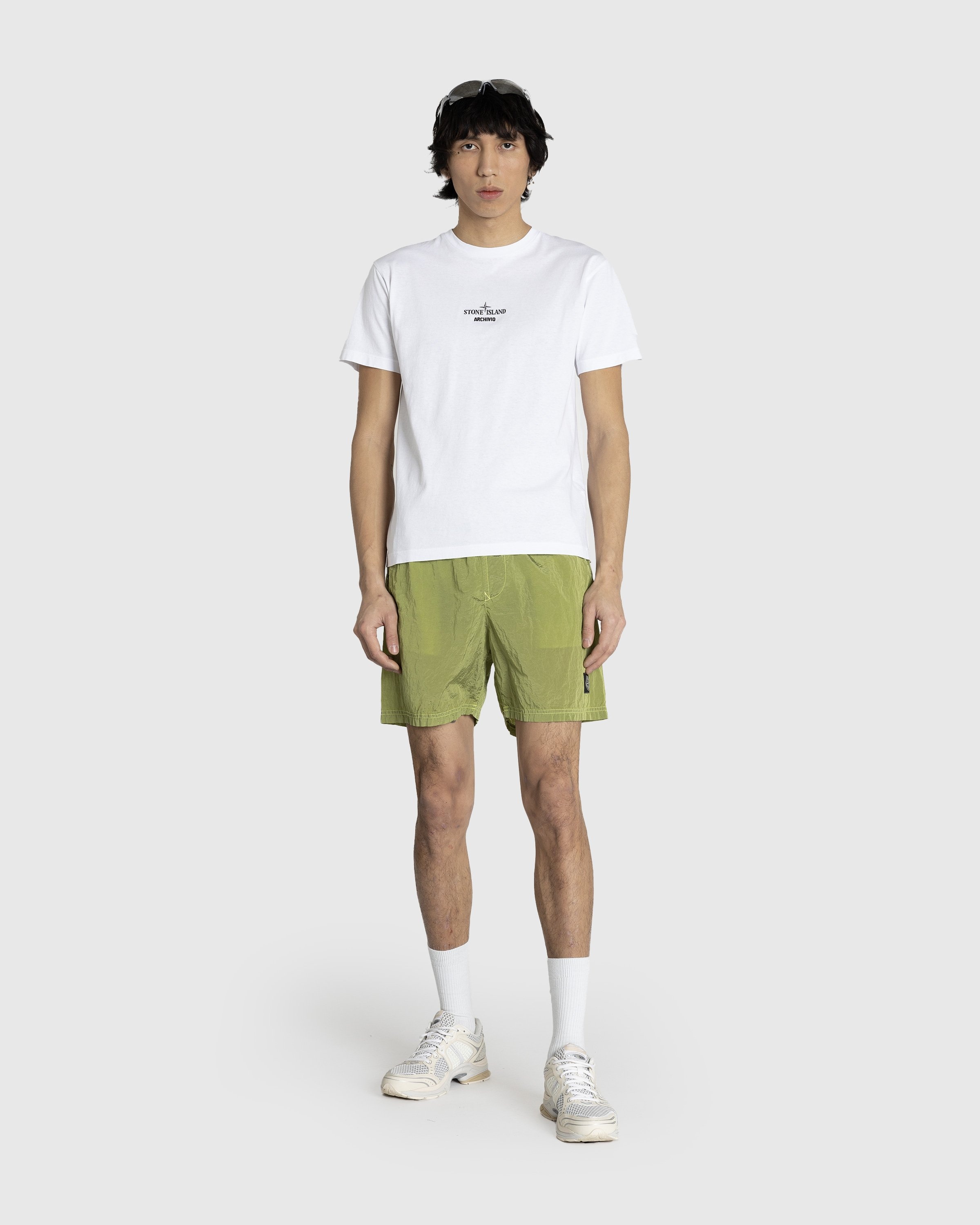 Stone Island Nylon Metal Swim Shorts Lemon Highsnobiety Shop